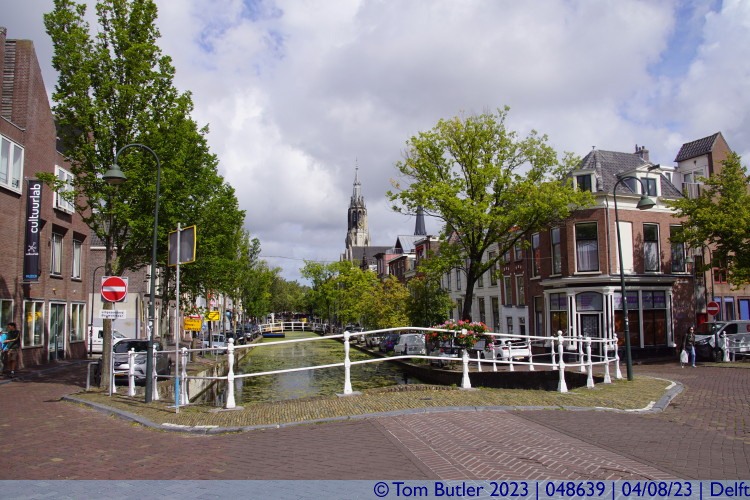 Photo ID: 048639, View from the Pontenbrug, Delft, Netherlands