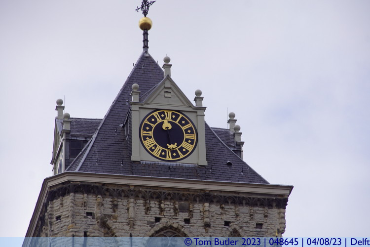 Photo ID: 048645, Town Hall Clock, Delft, Netherlands