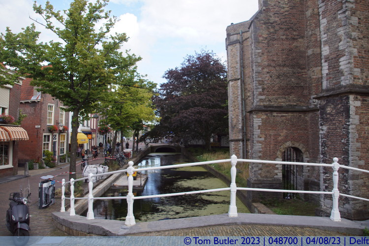 Photo ID: 048700, View from the Vrowe van Rijnsburgerbrug, Delft, Netherlands