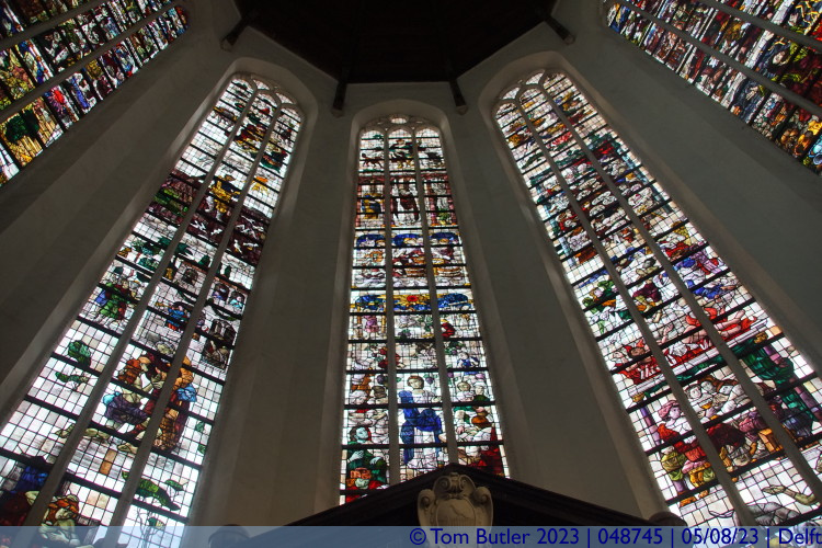 Photo ID: 048745, Under the stained glass, Delft, Netherlands