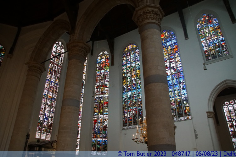 Photo ID: 048747, Stained glass, Delft, Netherlands