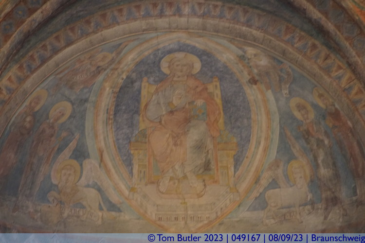 Photo ID: 049167, Fresco above the altar, Braunschweig, Germany