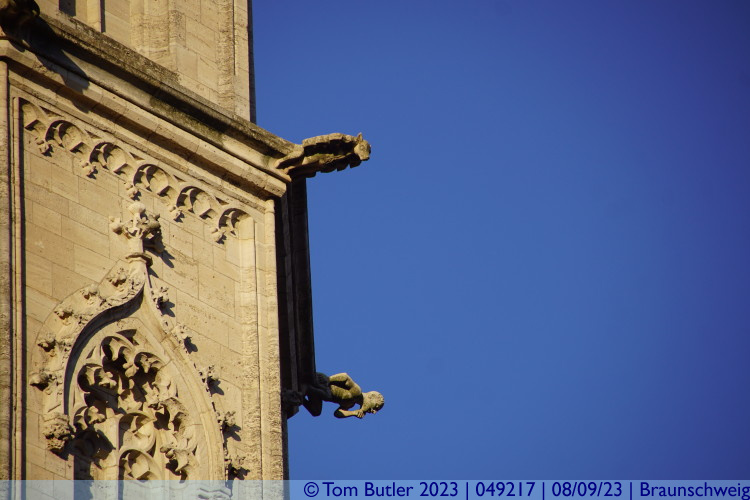 Photo ID: 049217, Gargoyles on the tower, Braunschweig, Germany