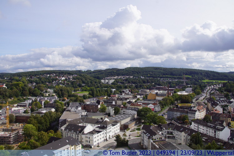 Photo ID: 049394, View towards the hills, Wuppertal, Germany