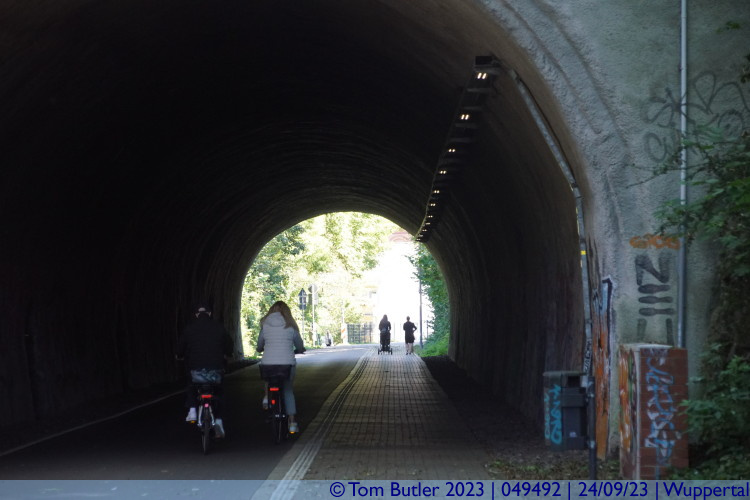 Photo ID: 049492, Looking all the way through the tunnel, Wuppertal, Germany