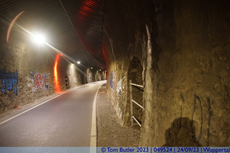Photo ID: 049524, Alone in the tunnel, Wuppertal, Germany
