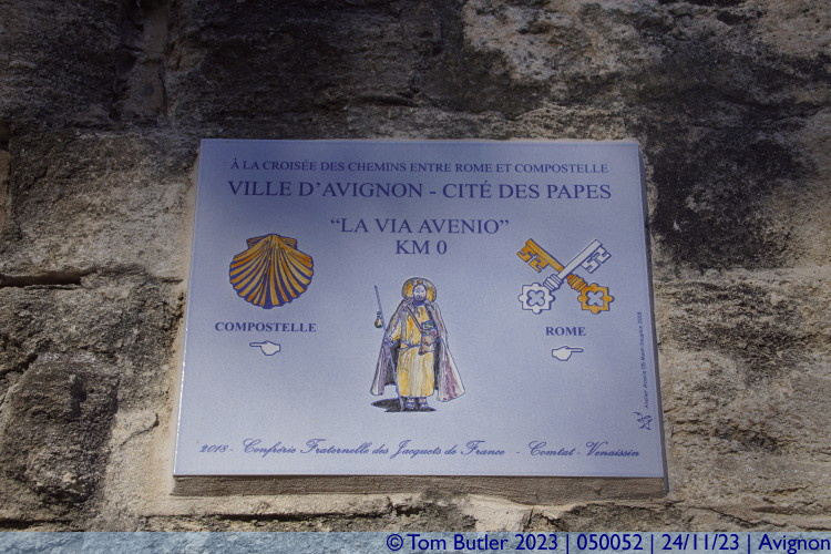 Photo ID: 050052, Chose your pilgrimage route, Avignon, France