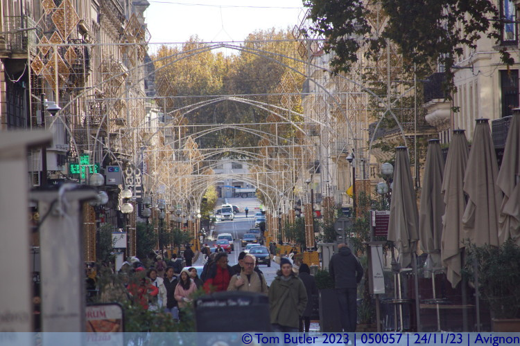 Photo ID: 050057, Looking down Rue de la Rpublique, Avignon, France