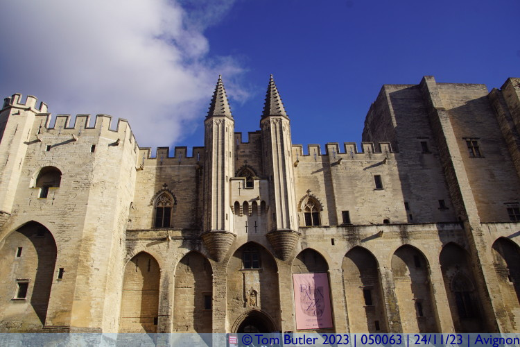 Photo ID: 050063, Front of the Papal Palace, Avignon, France