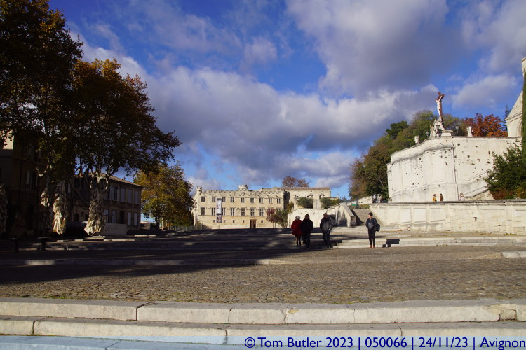 Photo ID: 050066, Looking up the Place du Palais, Avignon, France