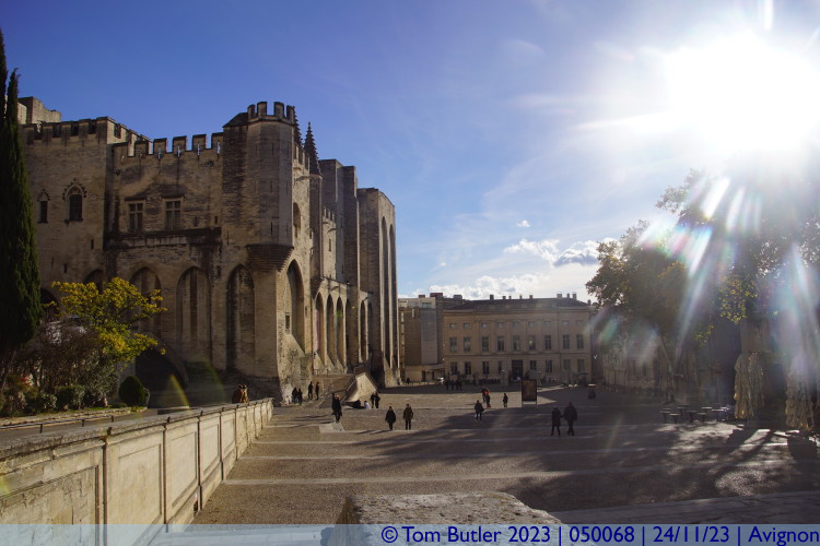 Photo ID: 050068, Looking back to the palace, Avignon, France