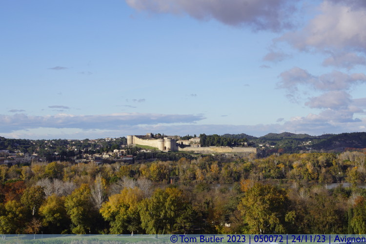 Photo ID: 050072, Looking across the Rhne to Fort Saint-Andr, Avignon, France