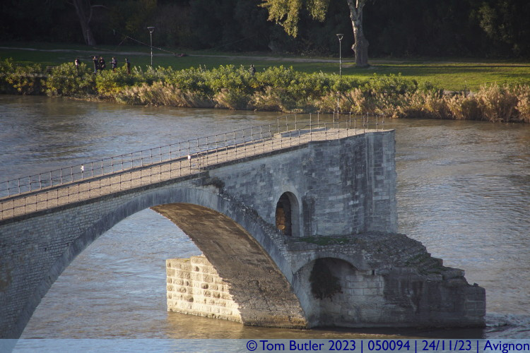Photo ID: 050094, End of the Pont d'Avignon, Avignon, France