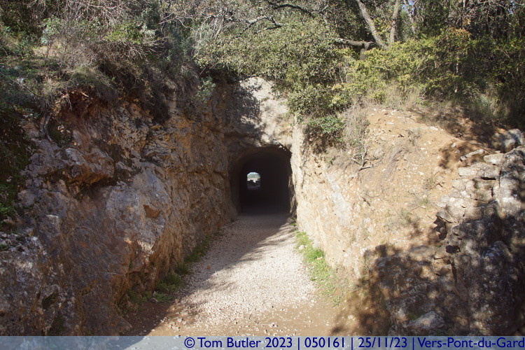 Photo ID: 050161, Looking through the tunnel, Vers-Pont-du-Gard, France