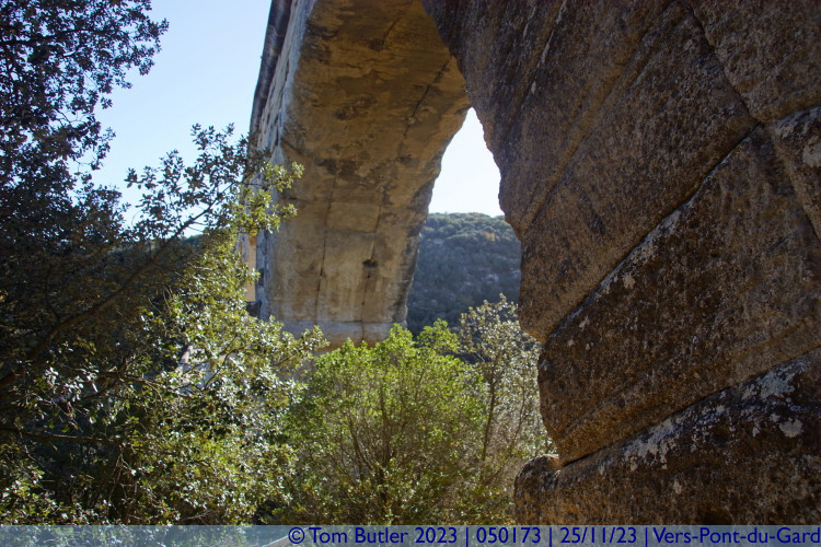 Photo ID: 050173, Under the Pont du Gard, Vers-Pont-du-Gard, France