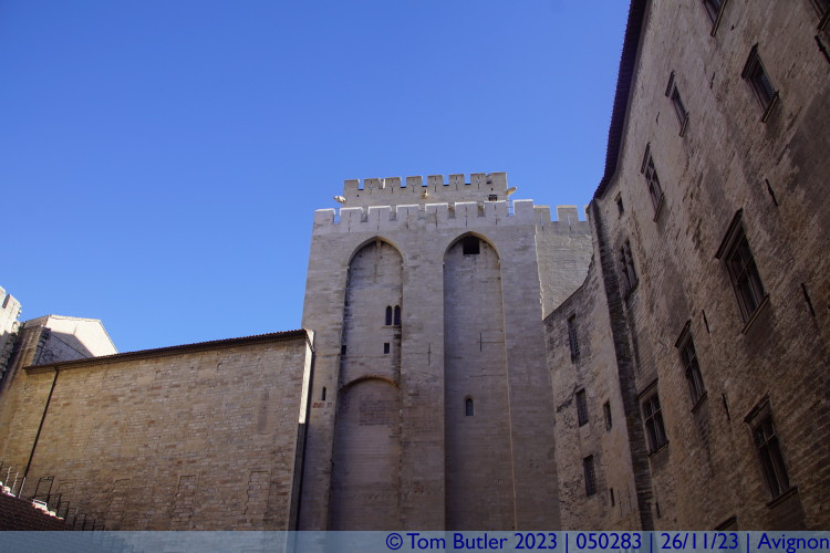 Photo ID: 050283, Inside the outer courtyard, Avignon, France