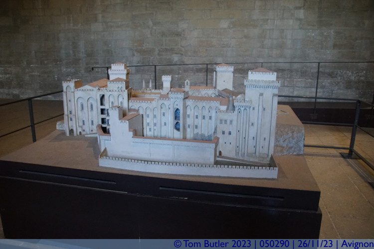 Photo ID: 050290, Model of the palace, Avignon, France