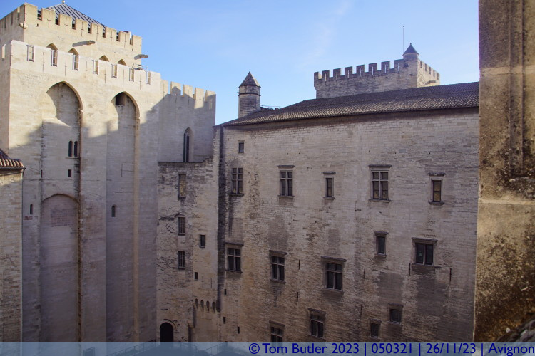Photo ID: 050321, Looking over the courtyard, Avignon, France