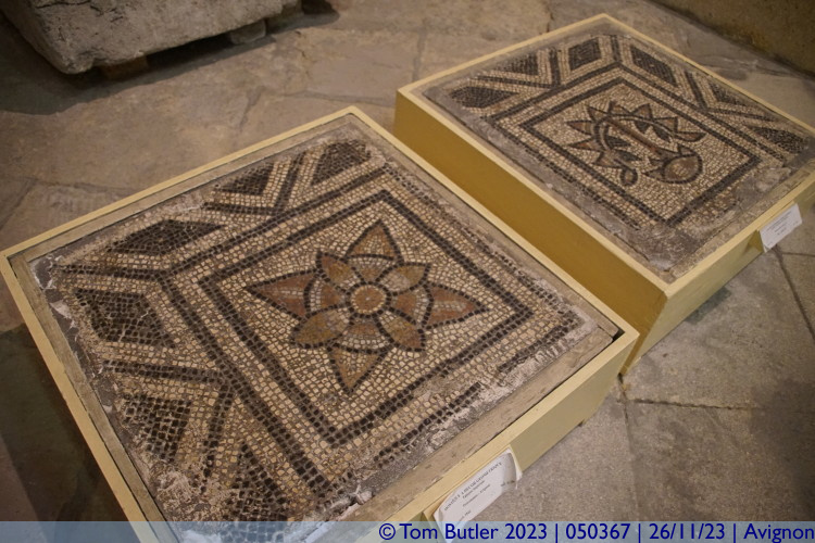 Photo ID: 050367, More mosaic fragments, Avignon, France