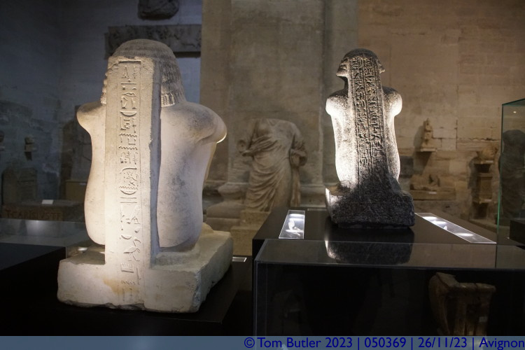 Photo ID: 050369, Egyptian statues, Avignon, France