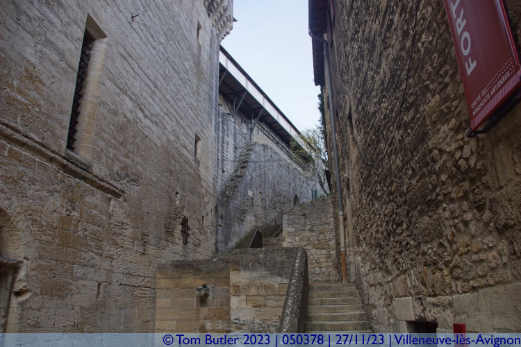 Photo ID: 050378, Looking up the ramparts, Villeneuve-ls-Avignon, France