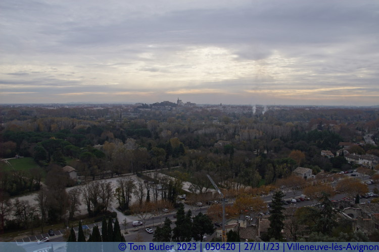 Photo ID: 050420, View across to Avignon, Villeneuve-ls-Avignon, France