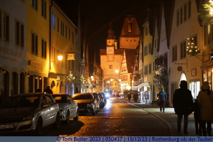 Photo ID: 050437, Looking down the Rdergasse, Rothenburg ob der Tauber, Germany