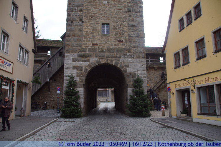 Photo ID: 050469, Looking through the Rderturm, Rothenburg ob der Tauber, Germany