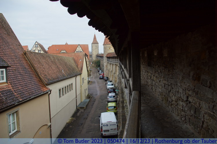 Photo ID: 050474, Walls and towers from walkway level, Rothenburg ob der Tauber, Germany