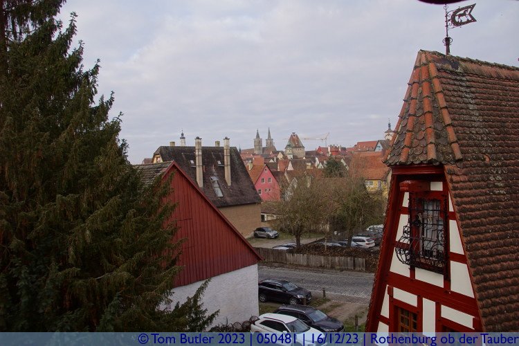Photo ID: 050481, Looking towards the city centre, Rothenburg ob der Tauber, Germany