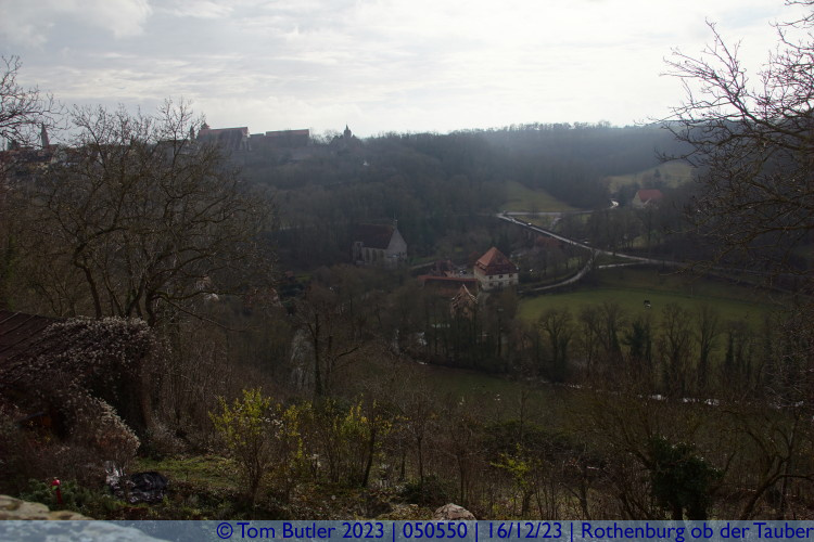 Photo ID: 050550, Looking down on the Tauber, Rothenburg ob der Tauber, Germany