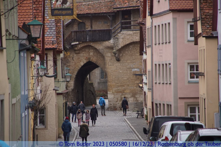 Photo ID: 050580, Looking through the Klingentor, Rothenburg ob der Tauber, Germany