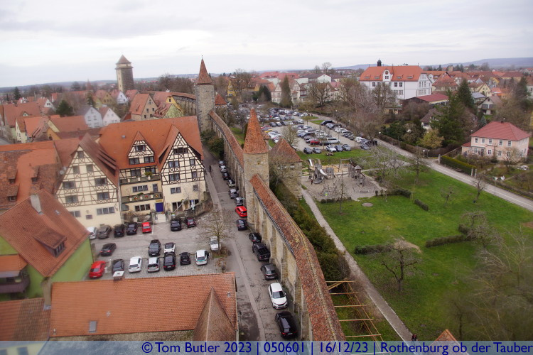 Photo ID: 050601, View from the top of the Rderturm, Rothenburg ob der Tauber, Germany