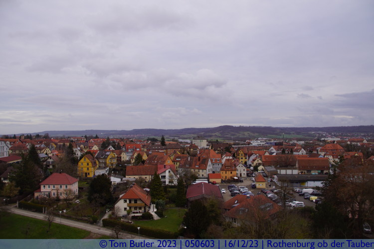 Photo ID: 050603, View beyond the city, Rothenburg ob der Tauber, Germany