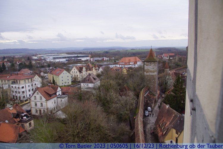 Photo ID: 050605, View along the walls, Rothenburg ob der Tauber, Germany