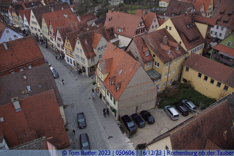 Photo ID: 050606, View from the top of the Rderturm, Rothenburg ob der Tauber, Germany