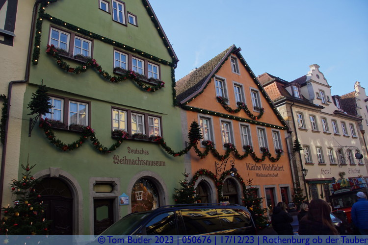 Photo ID: 050676, Outside the Deutsches Weihnachtsmuseum , Rothenburg ob der Tauber, Germany