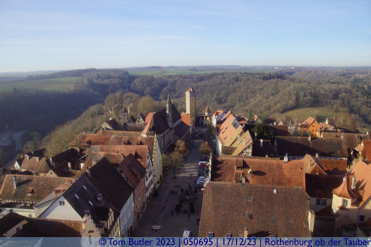 Photo ID: 050695, Burgtor from the Rathausturm, Rothenburg ob der Tauber, Germany