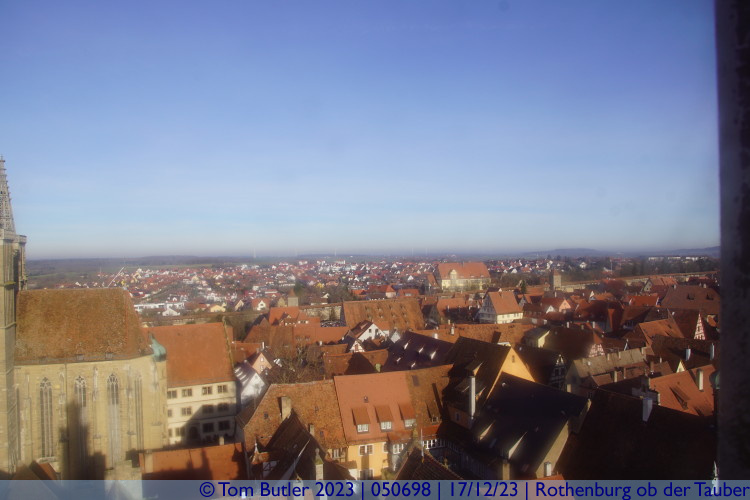 Photo ID: 050698, View across the city from the Town Hall Tower, Rothenburg ob der Tauber, Germany