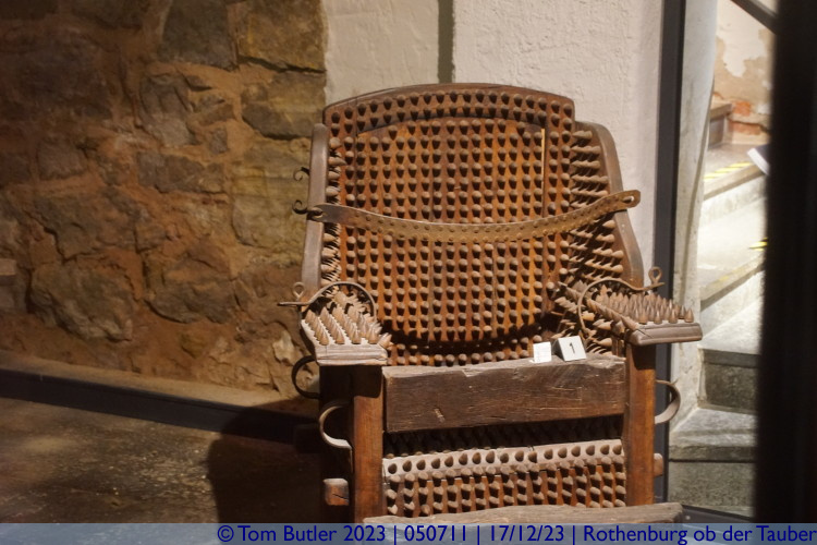Photo ID: 050711, Spiky chair, Rothenburg ob der Tauber, Germany