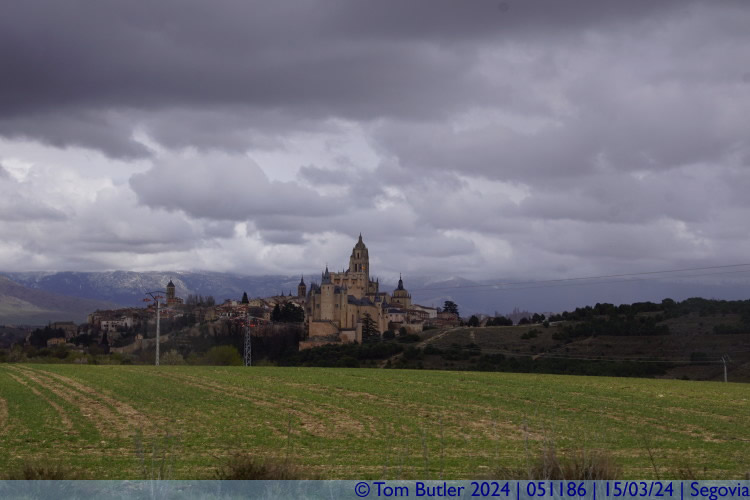 Photo ID: 051186, Looking back towards historic Segovia, Segovia, Spain