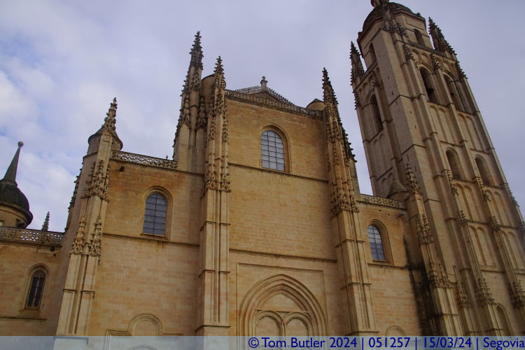 Photo ID: 051257, Rear faade of the cathedral, Segovia, Spain