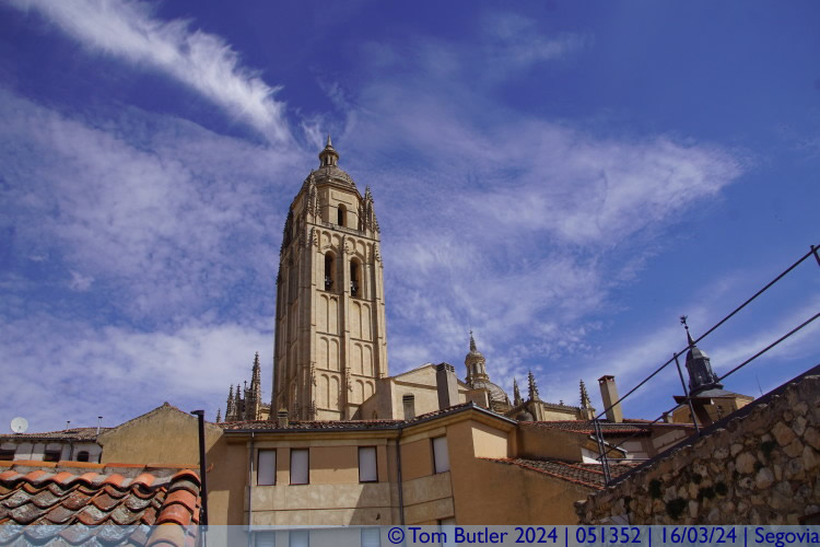 Photo ID: 051352, Cathedral tower, Segovia, Spain