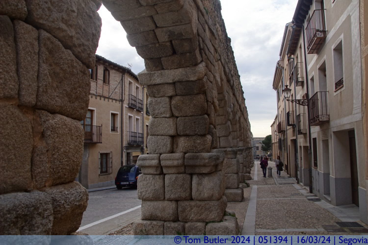 Photo ID: 051394, Beside the aqueduct, Segovia, Spain