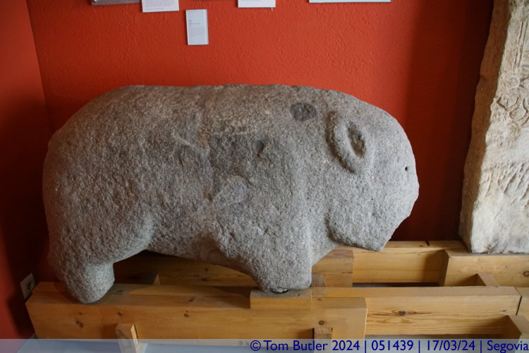 Photo ID: 051439, A stone wild pig, Segovia, Spain