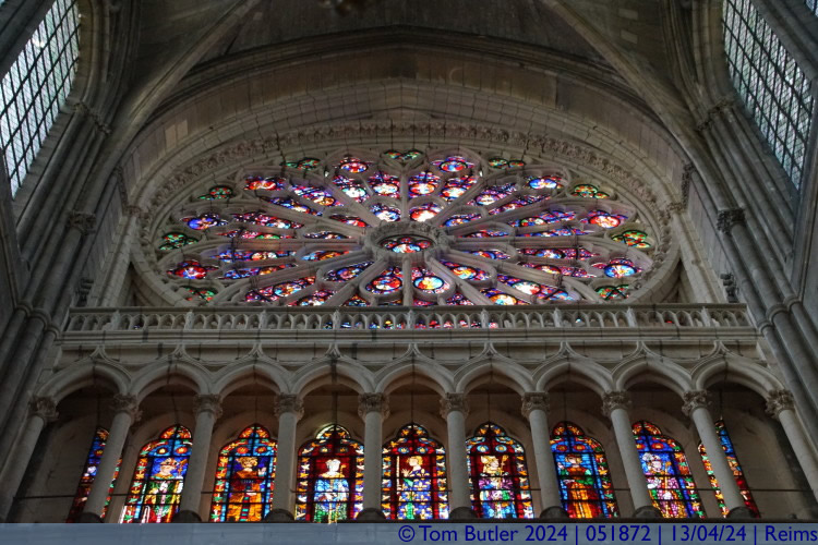 Photo ID: 051872, Cathedral windows, Reims, France