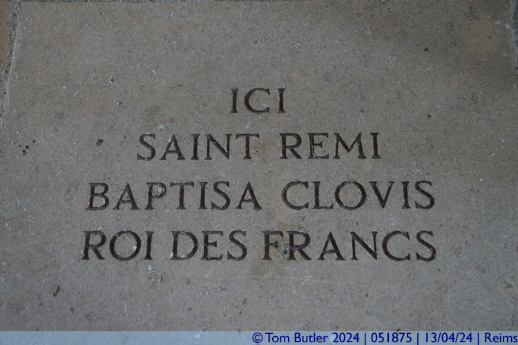 Photo ID: 051875, Where Remi Baptised Clovis the King of France, Reims, France