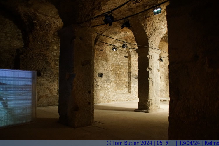Photo ID: 051911, Inside the 1st Century Cryptoportique, Reims, France
