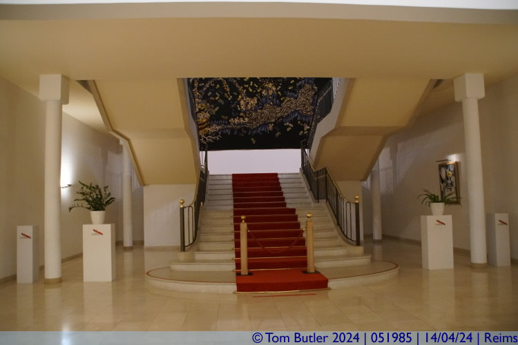 Photo ID: 051985, Stairs to the champagne executives offices, Reims, France