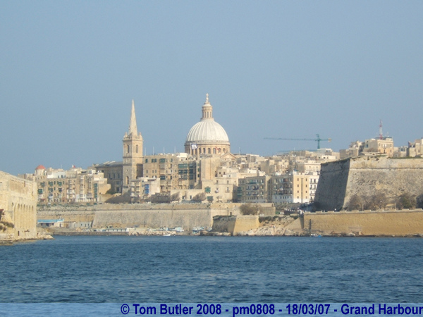Photo ID: pm0808, Valletta seen from the Grand Harbour, Grand Harbour, Malta
